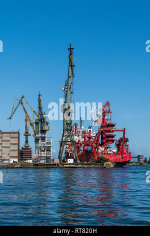 Polen, Danzig, Hafen Stockfoto