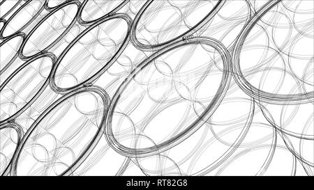 Gruppe von Ölfässern. Vektor Rendering von 3d Stock Vektor