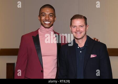 Feier zur Neueröffnung von My Fair Lady im Vivian Beaumont Theatre. Mit: Christian Dante Weiß, Clarke Thorell Wo: New York, New York, United States Wenn: 27 Jan 2019 Credit: Joseph Marzullo/WENN.com Stockfoto