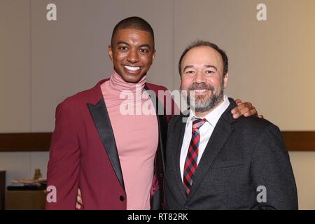 Feier zur Neueröffnung von My Fair Lady im Vivian Beaumont Theatre. Mit: Christian Dante White, Danny Burstein Wo: New York, New York, United States Wenn: 27 Jan 2019 Credit: Joseph Marzullo/WENN.com Stockfoto