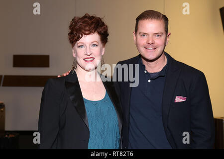 Feier zur Neueröffnung von My Fair Lady im Vivian Beaumont Theatre. Mit: Linda Mugleston, Clarke Thorell Wo: New York, New York, United States Wenn: 27 Jan 2019 Credit: Joseph Marzullo/WENN.com Stockfoto