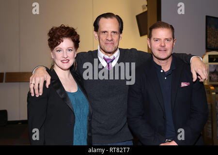 Feier zur Neueröffnung von My Fair Lady im Vivian Beaumont Theatre. Mit: Linda Mugleston, Michael X. Martin, Clarke Thorell Wo: New York, New York, United States Wenn: 27 Jan 2019 Credit: Joseph Marzullo/WENN.com Stockfoto