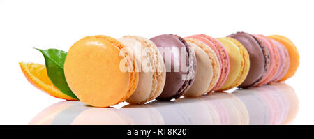 Französische Macarons-Panorama Stockfoto