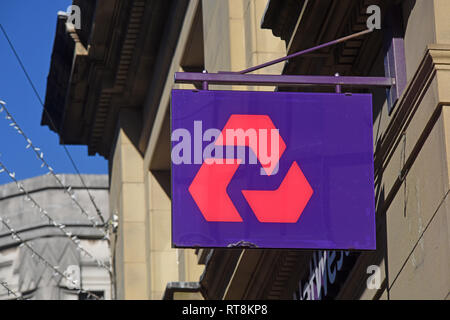 Nat West Bank, in der Stadt York Vereinigtes Königreich Stockfoto