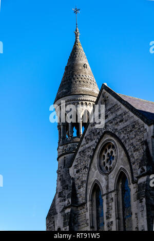 Die Dachlinie des Manvers Street Baptist Kapelle mit Turm, Bath, England Stockfoto