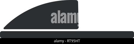 Paar leere weichen schwarzen home Hausschuhe, klaren, warmen heimischen Sandale. Vektor fashion casual Sandalen für Vorlage Stock Vektor