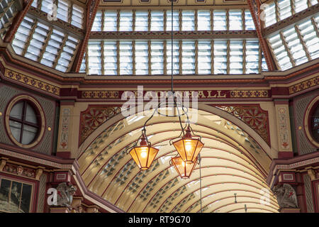 Leadenhall Market (Detail), London, England. Stockfoto