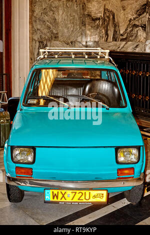 Warschau, Polen - 17. September 2018. Fiat 126 Auto Technik Museum ausgestellt Stockfoto