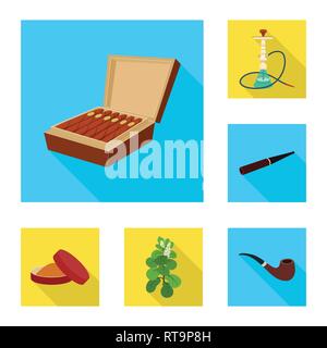 Zigarre, Hookah, Schnupftabak, Blätter, Rohr, Box, Shisha, Mundstück, Lieferung, Blatt, retro, Papier, Glas, Zubehör, Pulver, Natur, Detektiv, Karton, Apparate, Eleganz, Kapazität, Grün, Stil, Paket, Bar, Halter, Landwirtschaft, Holz, Rauch, Statistiken, verweigern, Stop, anti, Gewohnheit, Zigaretten, Tabak, Gesundheit, Nikotin, Set, Vector, Icon, Illustration, isoliert, Sammlung, Design, Element, Grafik, Zeichen, flach, Schatten, Vektor, Vektoren, Stock Vektor