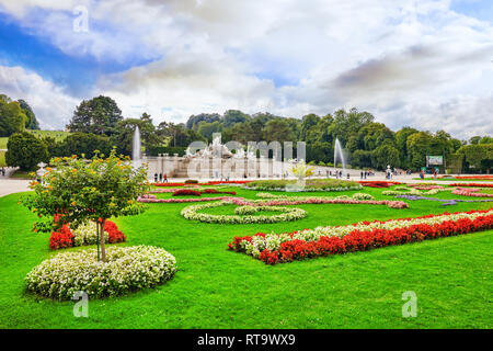 Wien, Österreich-SEPTEMBER 10, 2015: Obere Belvedere. Haupt-Palast Komplex Belvedere.Vienna. Österreich. Stockfoto