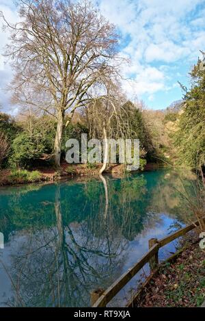 Den stillen Pool in der Nähe von hollenstedt Guildford Surrey England Großbritannien Stockfoto