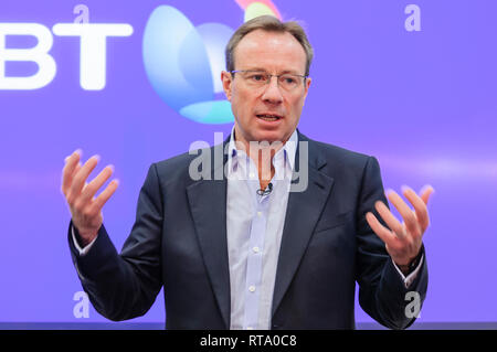 Philip Jansen, Chief Executive Officer von BT seit 1. Februar 2019. Stockfoto