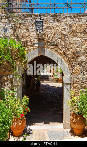 Kloster des Heiligen Michael und Gabriel - Kremaston (Kremasti, Kremasta) Kreta, Griechenland. Kremaston das Kloster im 16. Jahrhundert gegründet wurde (1593) Stockfoto