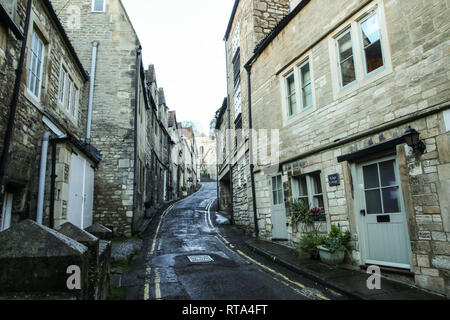 Ein Bild aus der schönen alten Stadt Bradford on Avon in Großbritannien. Sie können die Häuser, Straßen, Fußwege. Stockfoto