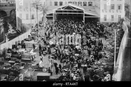 Blumenmarkt, Sanremo, Ligurien, Italien, 1920 Stockfoto