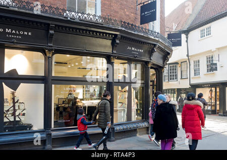 Jo Malone Shop im Stadtzentrum York North Yorkshire England Großbritannien GB Großbritannien Stockfoto