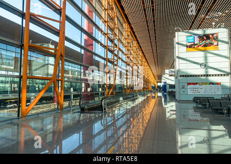 Die inetrior von T3-Terminal der Flughafen Beijing Capital Stockfoto