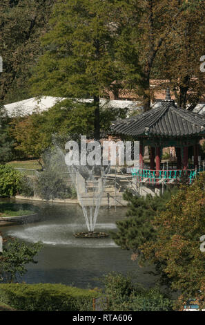 Jardin d'Acclimatation vor Kurzem renoviert wurde dieses Pariser touristische Attraktion zu seiner ehemaligen Pracht wieder in Kraft zu setzen. Stockfoto