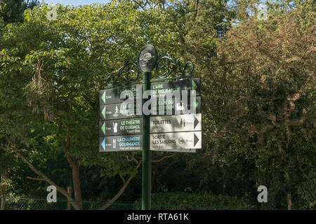 Jardin d'Acclimatation vor Kurzem renoviert wurde dieses Pariser touristische Attraktion zu seiner ehemaligen Pracht wieder in Kraft zu setzen. Stockfoto