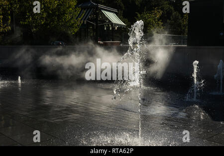 Jardin d'Acclimatation vor Kurzem renoviert wurde dieses Pariser touristische Attraktion zu seiner ehemaligen Pracht wieder in Kraft zu setzen. Stockfoto