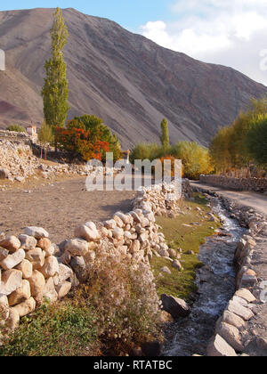 Ein fruchtbares Tal in hohen Plateau, Himalaya Ladakh Stockfoto