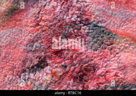 Kunst Farbe, Hintergrund, Textur, Wolle handgefertigte Textilwaren Stockfoto