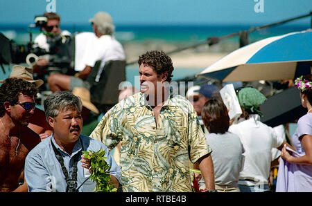 Honolulu, Hawaii, 20. Juli 1999 Erster Tag der Dreharbeiten "BayWatch Hawaii. David Hasselhoff am Set von "Baywatch Hawaii" Credit: Mark Reinstein/MediaPunch Stockfoto