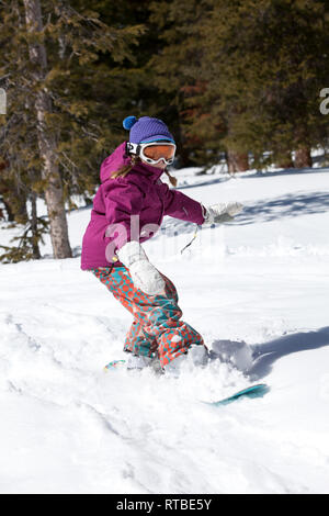 Snowboarden Stockfoto