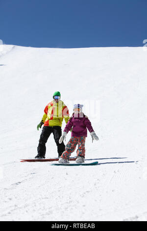 Snowboarden Stockfoto