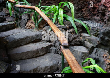 Jameos del Agua, im Lavafeld des Monte Corona, geschaffen von César Manrique, Lanzarote, Kanarische Inseln, Spanien Stockfoto