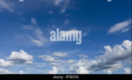 Professionelle schießen, keine Vögel kein Lärm. Schönen blauen Himmel Panorama. Stockfoto