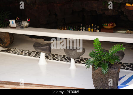 Jameos del Agua, im Lavafeld des Monte Corona, geschaffen von César Manrique, Lanzarote, Kanarische Inseln, Spanien Stockfoto