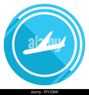 Ankünfte flache Design blau Web Icon , Vector Illustration für Webdesign und mobile Anwendungen zu bearbeiten Stock Vektor