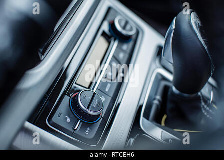 Auto Klimaanlage Controller mit geringer Tiefenschärfe Stockfoto