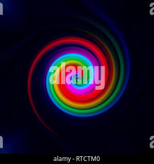 Abstrakte swirl Regenbogen Hintergrund Stockfoto