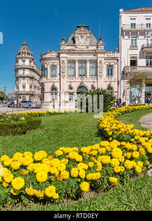 Largo de Portagem, Coimbra, Portugal Stockfoto