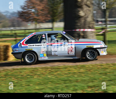 Stuart Anderson, Vauxhall Chevette HSR, Rennen, Retro, Rallye, Sonntag, 24 Februar, 2019, retro, Nostalgie, Motorsport, Autos, Fahrzeuge, racing, Cla Stockfoto