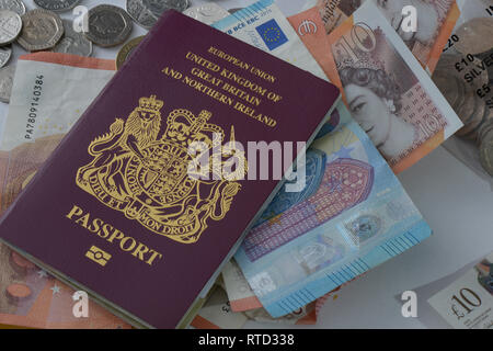 Pass. Vereinigtes Königreich Großbritannien und Nordirland ...