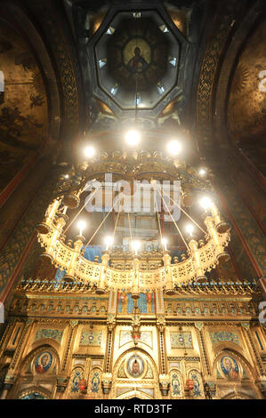 Hram Adormirea Maicii Domnului (1352 die Mutter Gottes) oder Curtea de Arges Kathedrale gebaut 1514 bis 1517 im byzantinischen Baustil in Cu Stockfoto