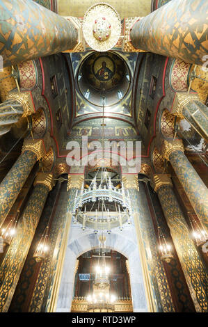 Hram Adormirea Maicii Domnului (1352 die Mutter Gottes) oder Curtea de Arges Kathedrale gebaut 1514 bis 1517 im byzantinischen Baustil in Cu Stockfoto