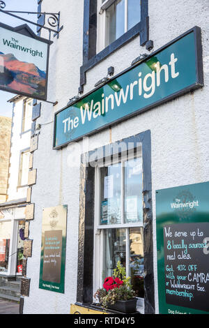 Die Wainwright Public House in Keswick, Lake District, Cumbria, England, Großbritannien Stockfoto