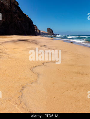 Roque del Moro, Playa de Cofete, Parque Natural de Jandia, Cofete, Spanien Spanien *** Local Caption *** Landschaft, Wasser, Sommer, Strand, Meer, Stockfoto