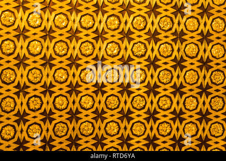 Detail einer Wand im Alcazar Palast, Granada, Spanien. Stockfoto