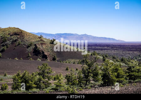 Berge und Täler, Krater des Mondes Park, Idaho Stockfoto