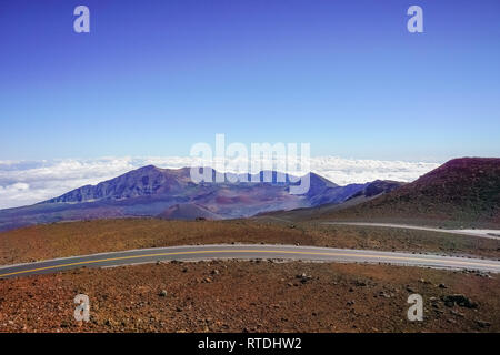 Haleakala NP, Maui, HI-bunte Landschaft der Wüste Stockfoto