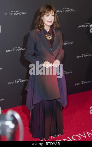 Paris, Ile de France, Frankreich. 28 Feb, 2019. Susan Sarandon während der Premier der Ma vie avec John F Donovan im Kino MK2 Bibliotheque in Paris gesehen. Credit: Thierry Le Fouille/SOPA Images/ZUMA Draht/Alamy leben Nachrichten Stockfoto