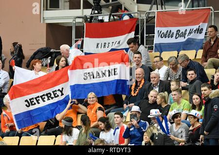 Track Cycling World Championships 2019 UCI am 27. Februar 2019 an die BGZ Arena in Pruszk, Polen. Holländische Fans Quelle: Sander Chamid/SCS/LBA/Alamy leben Nachrichten Stockfoto