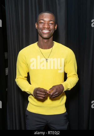 New York, Vereinigte Staaten. 28 Feb, 2019. New York, NY - 28. Februar - 2019: "Die Mühe mit Ihnen" Premiere in New York, USA. Valentine Rontez nimmt an der Nacht der Rendez-Vous mit französischen Kinos bei Walter Reade Theater Credit: Lev radin/Alamy leben Nachrichten Stockfoto