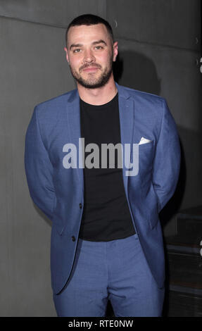 London, Marylebone Hotel, UK. 28 Feb, 2019. Matt Willis an der Produkteinführung Partei für neue Kleidung Linie von 'Emma Willis für die Nächste' an der Marylebone Hotel Credit: SOPA Images/ZUMA Draht/Alamy leben Nachrichten Stockfoto