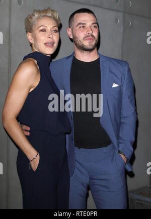 London, Marylebone Hotel, UK. 28 Feb, 2019. Emma will und Matt Willis an der Produkteinführung Partei für neue Kleidung Linie von 'Emma Willis für die Nächste' an der Marylebone Hotel. Credit: SOPA Images/ZUMA Draht/Alamy leben Nachrichten Stockfoto